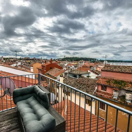 Beautiful Sunsets Over The Roofs Of